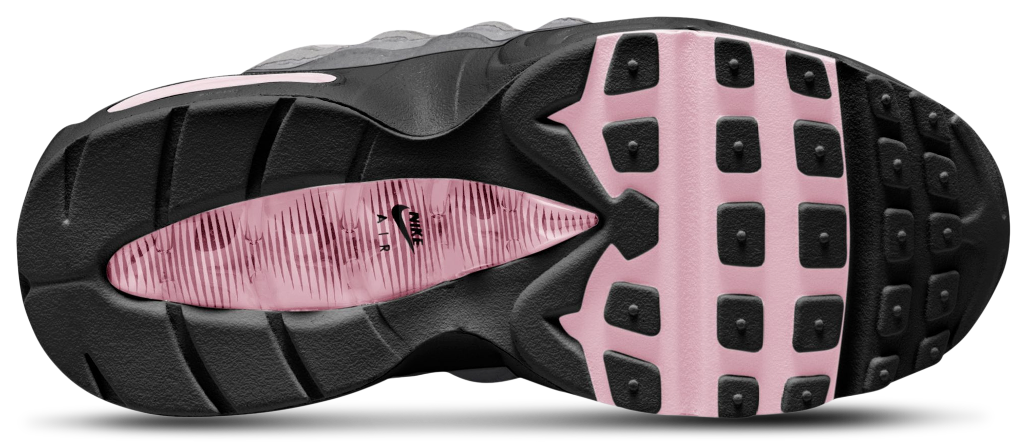 Nike Air Max 95 童款 - Pink Foam/Medium Grey/Black - Image 4
