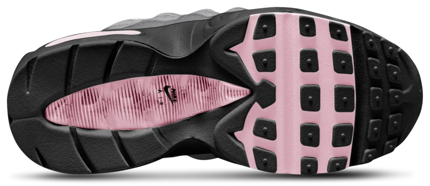 Nike Air Max 95 童款 - Pink Foam/Medium Grey/Black - Image 4
