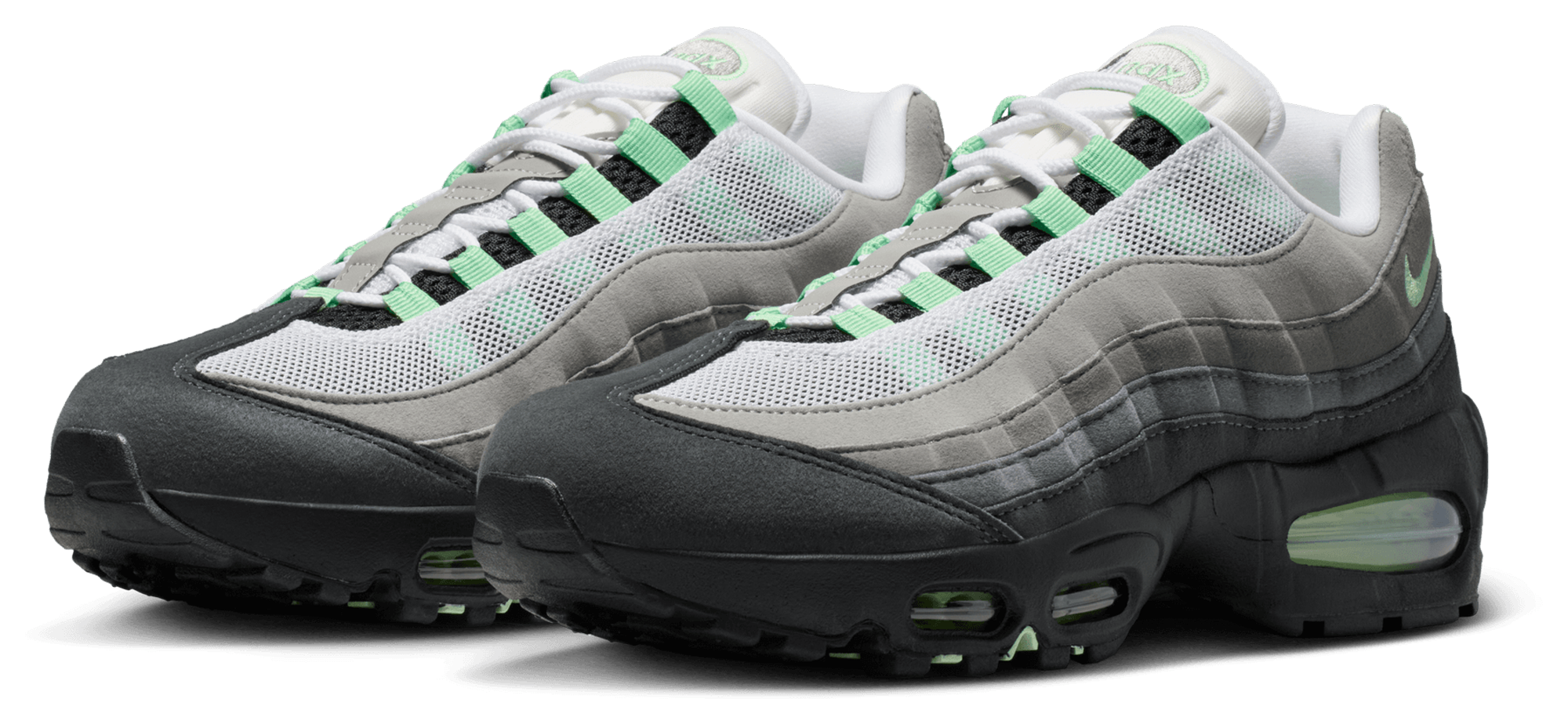 Nike Air Max 95 - Black/Green/White - Image 6