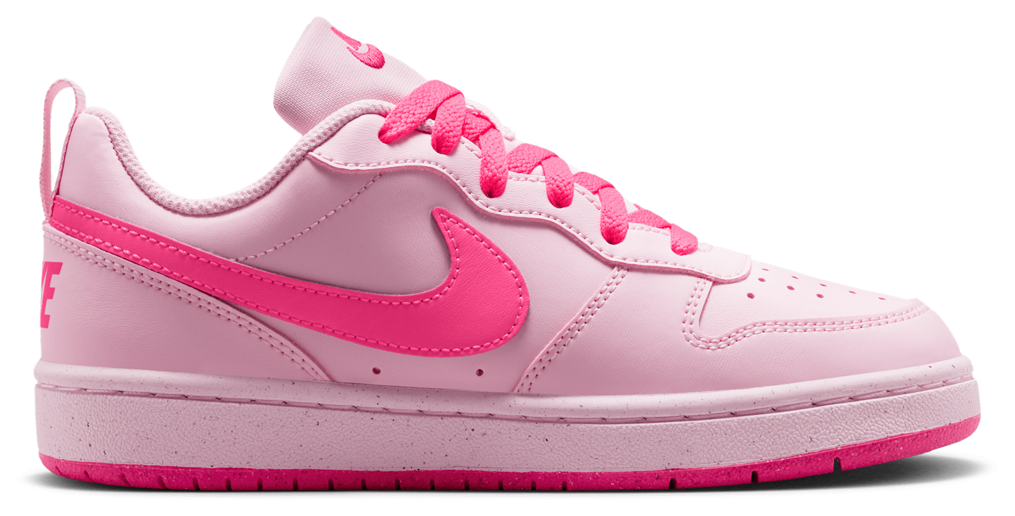 Nike Court Borough Low Recraft 童款 - Pink Foam/Hyper Pink/White - Image 1