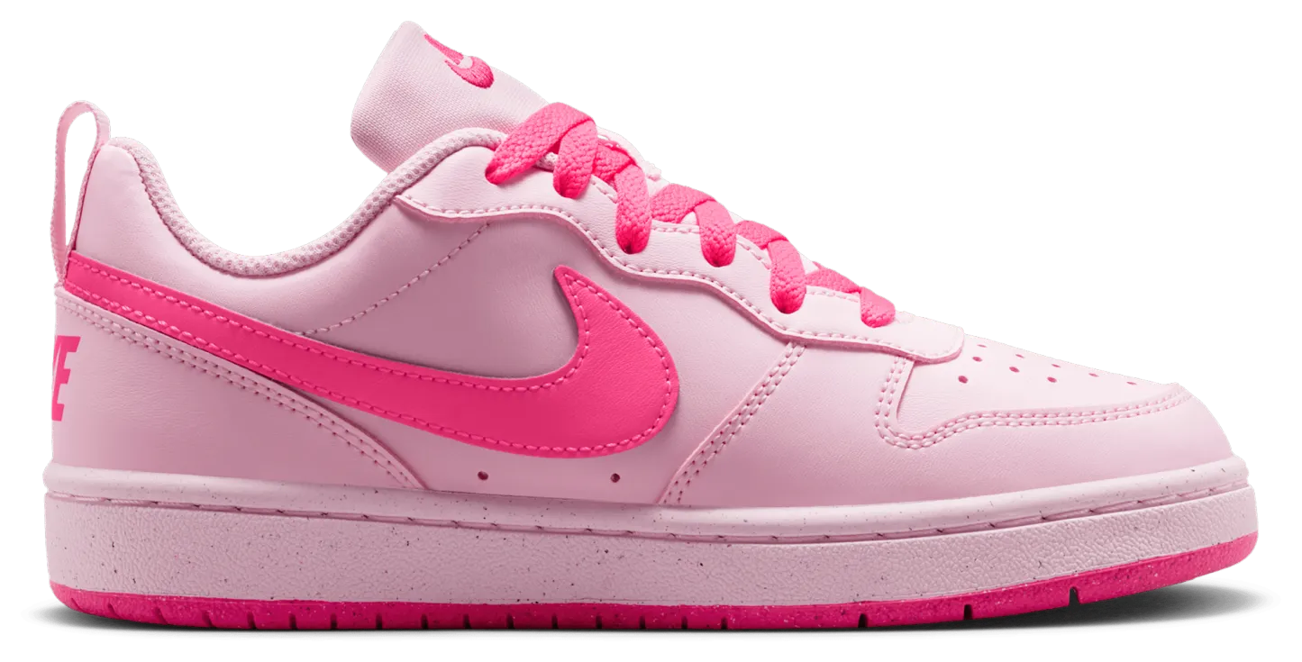 Nike Court Borough Low Recraft 童款 - Pink Foam/Hyper Pink/White - Image 1