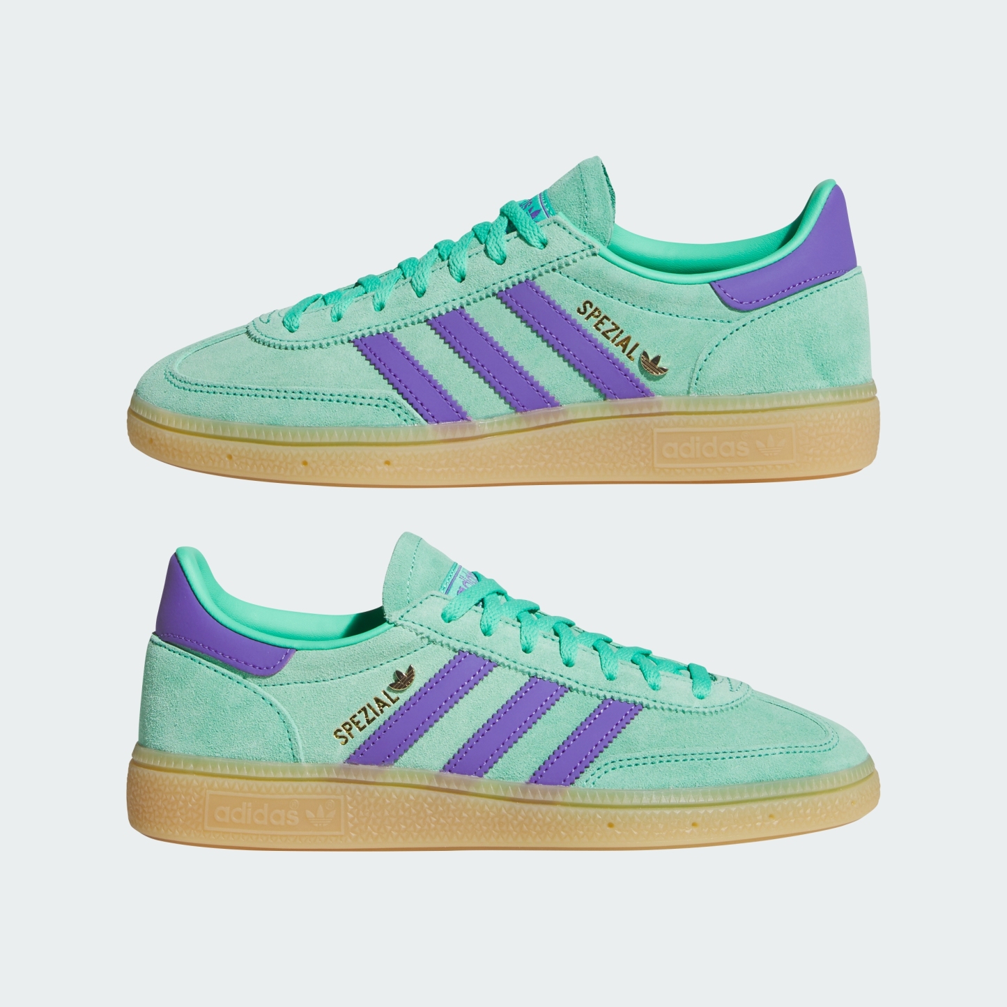 adidas HANDBALL SPEZIAL SHOES - Hi-Res Green / Purple Rush / Gold Metallic - View 8