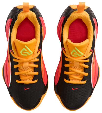 Nike Giannis Immortality 5 童款 - Laser Crimson/Metallic Silver/Laser Orange - Image 4