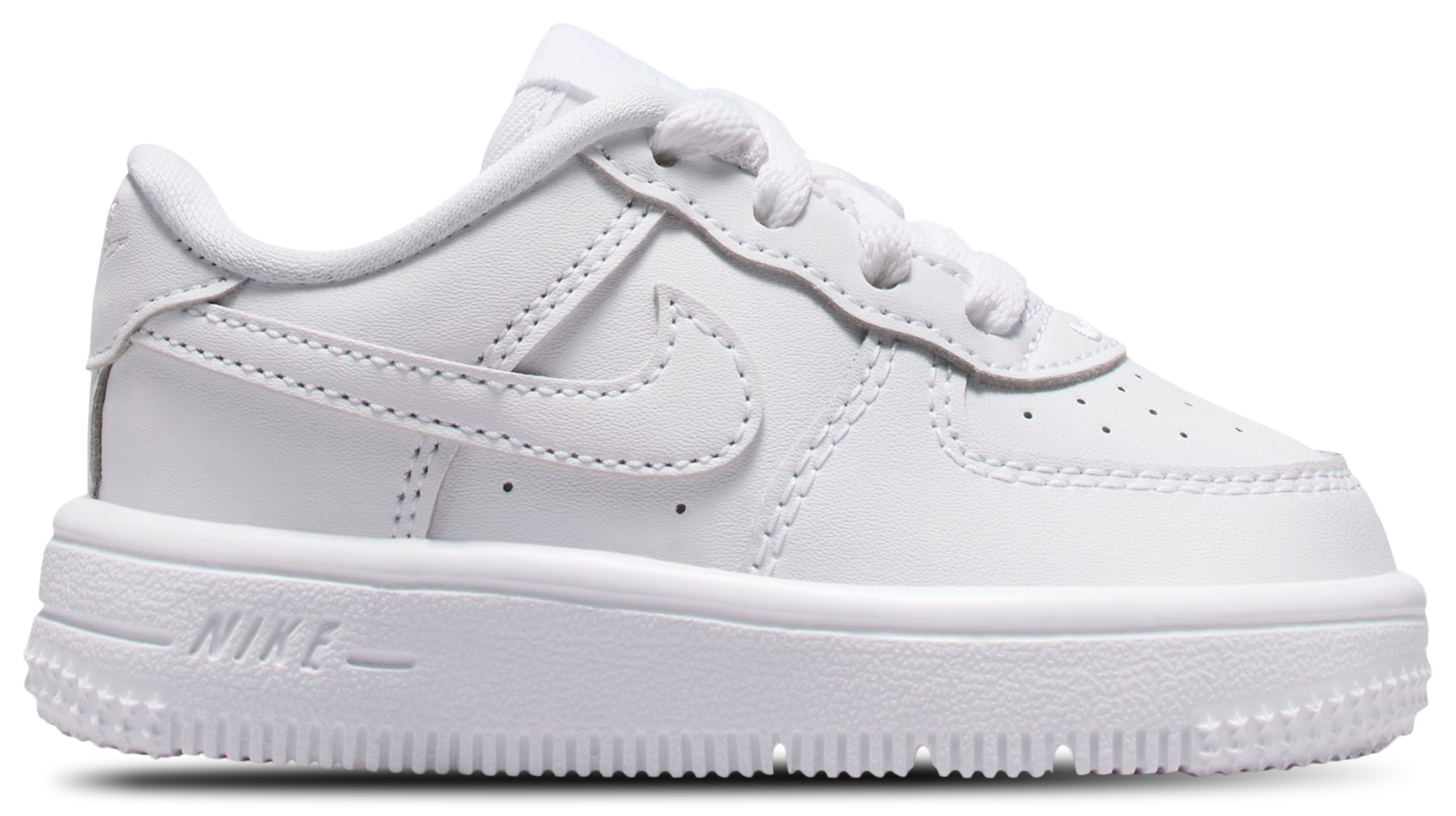 Nike Air Force 1 Low Lace 童款 - White/White - Image 1