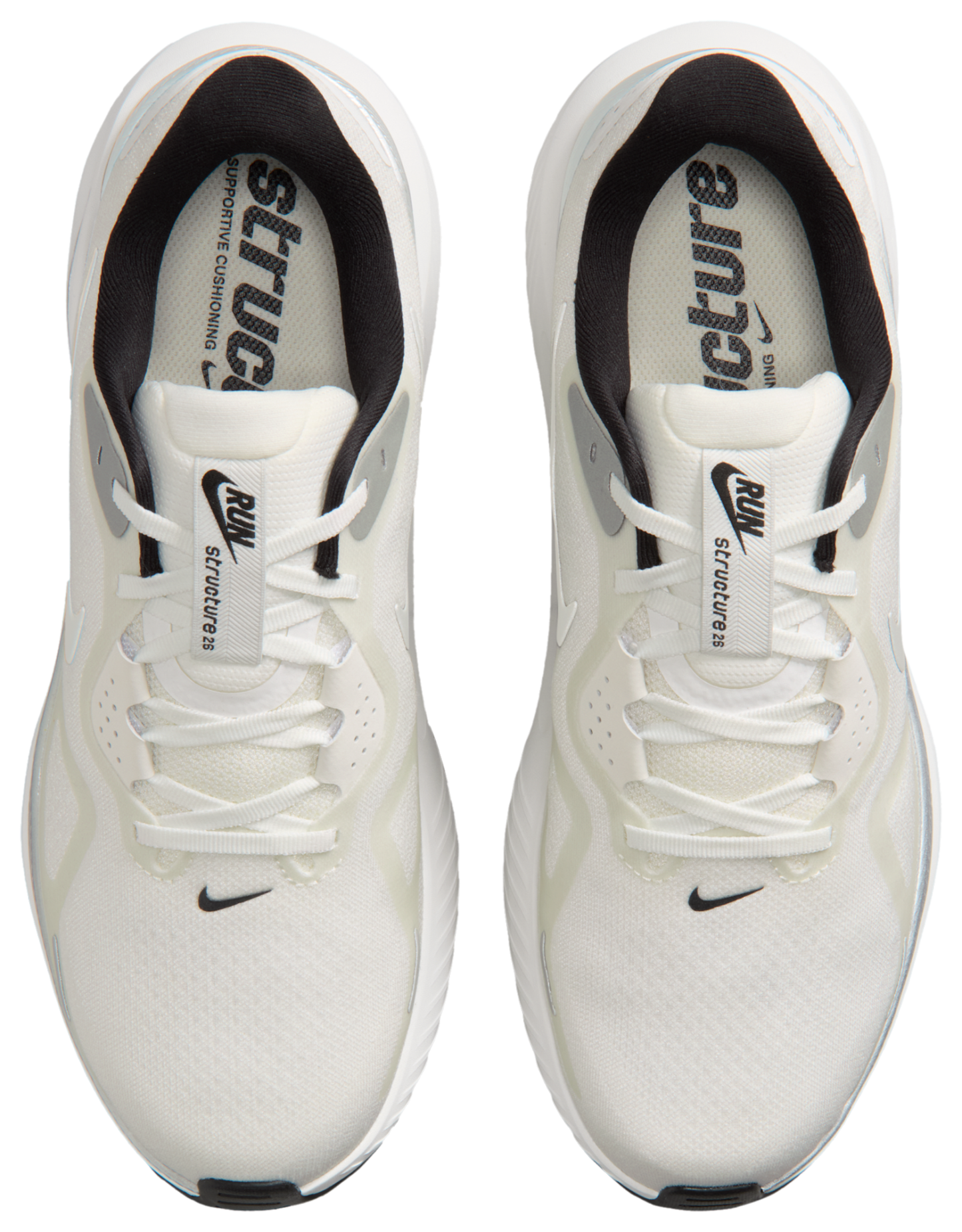 Nike Structure 26 - Summit White/Mtlc Silver/Black - Image 4
