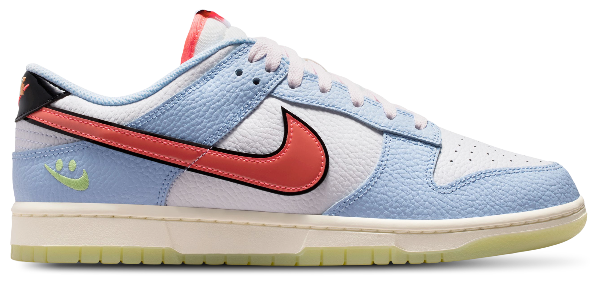 Nike Dunk Low - Hydrogen Blue/Flash Crimson/White - Image 1