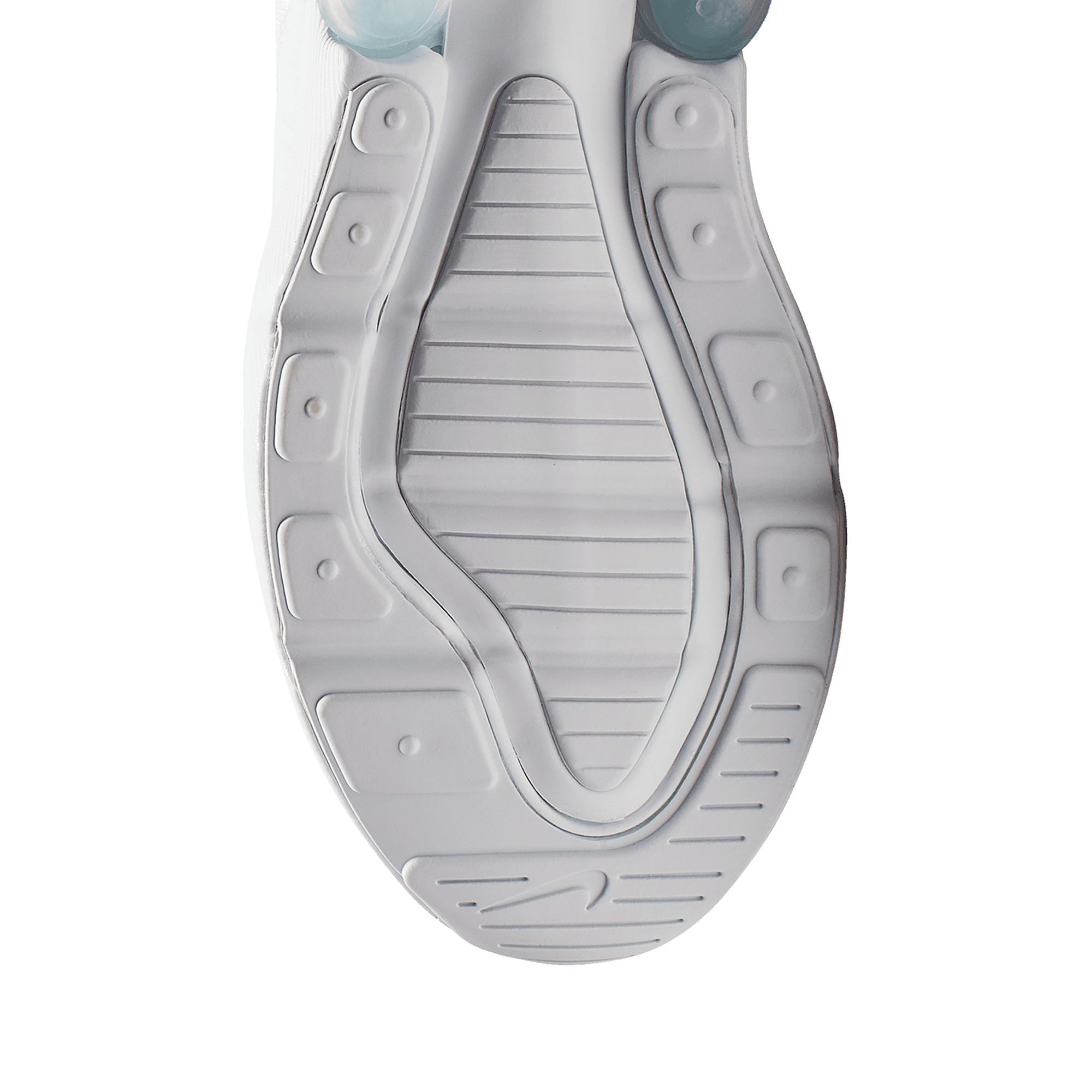Nike Air Max 270 童款 - White/White/Metallic Silver - Image 5