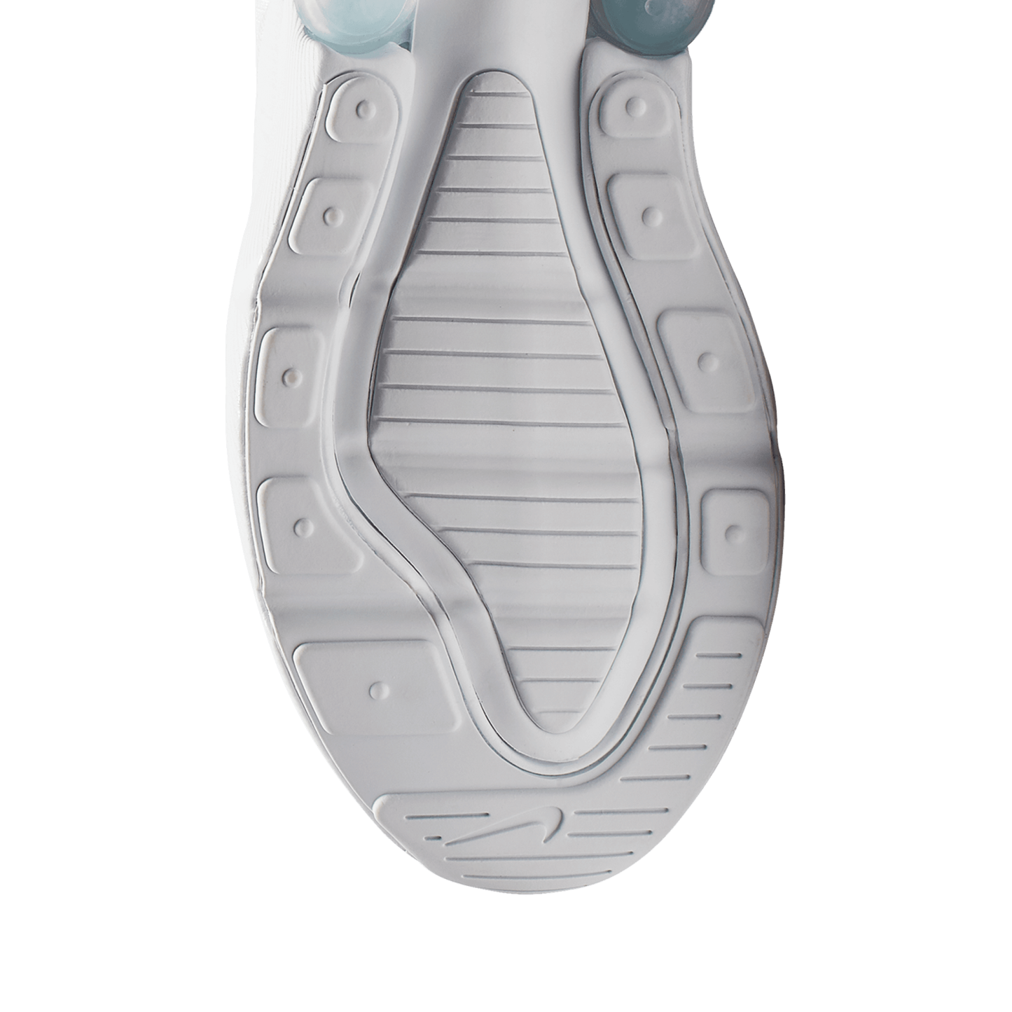 Nike Air Max 270 童款 - White/White/Metallic Silver - Image 5