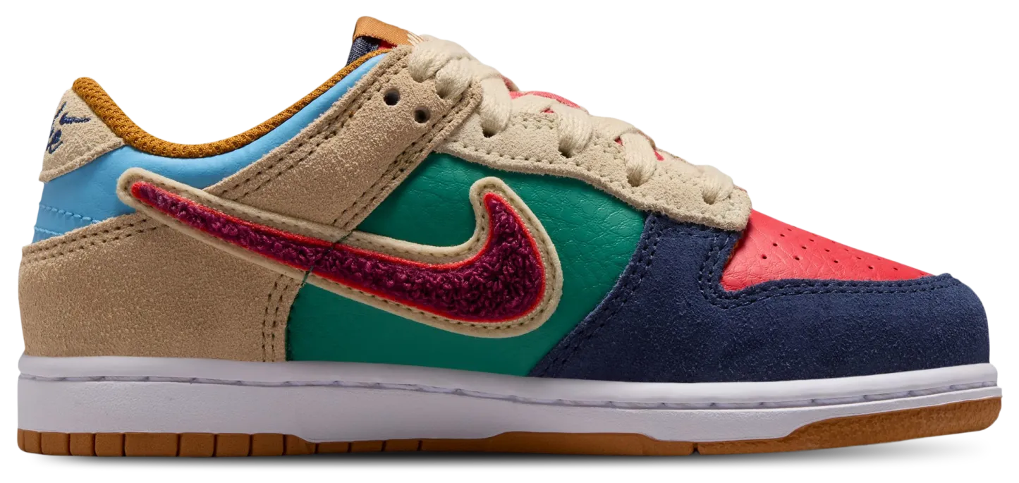 Nike Dunk Low 童款 - Blue/Red - Image 3
