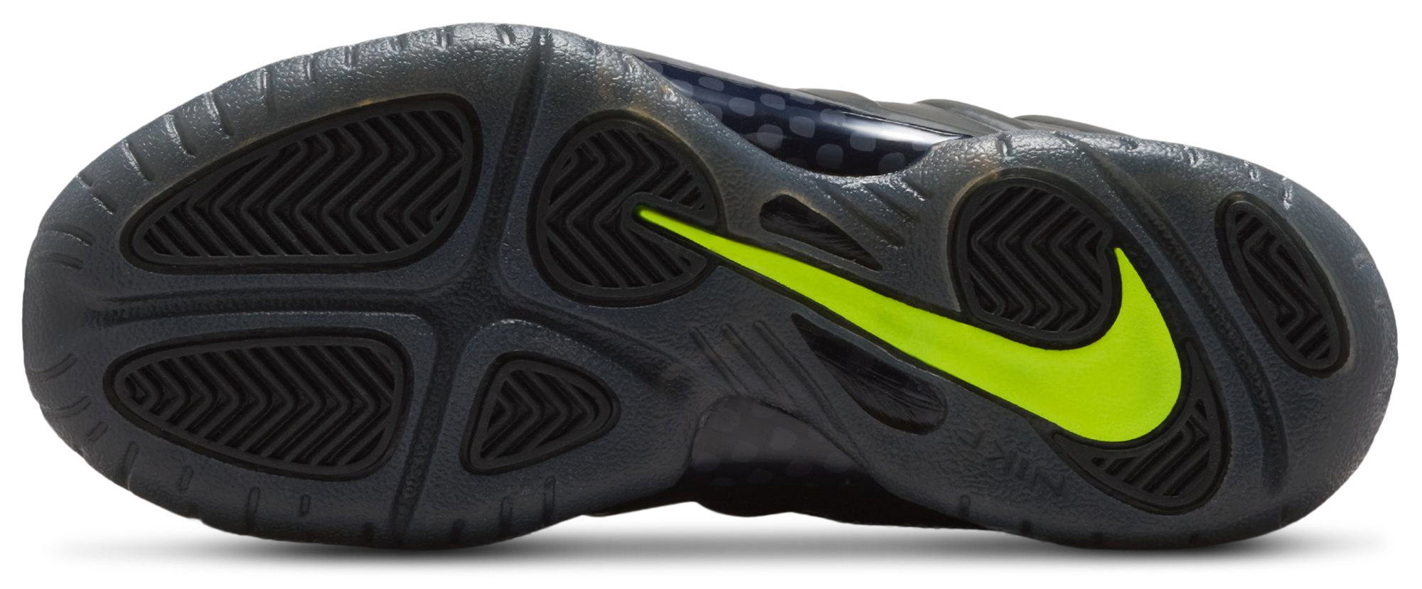 Nike Little Posite Pro 童款 - Voltage Yellow/Black - Image 5