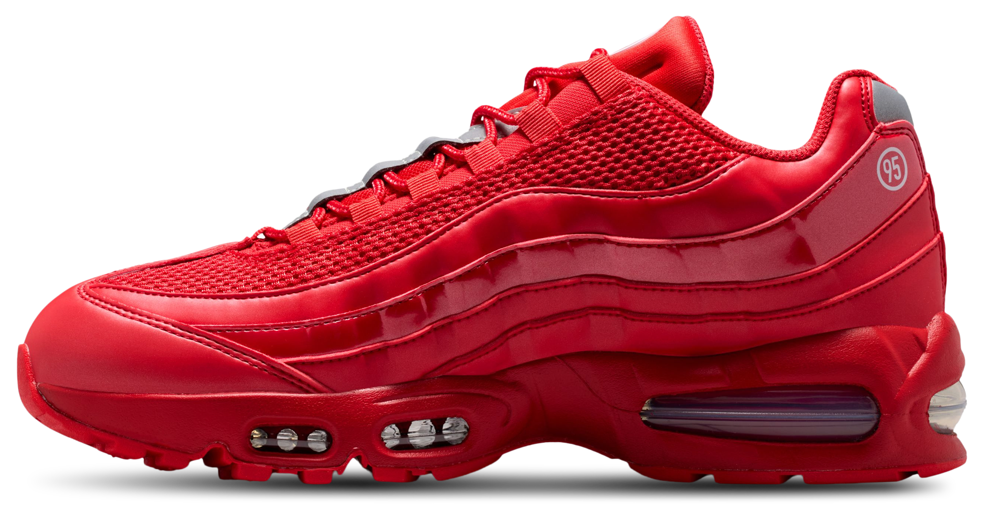 Nike Air Max 95 Big Bubble - Black/White/University Red - Image 2