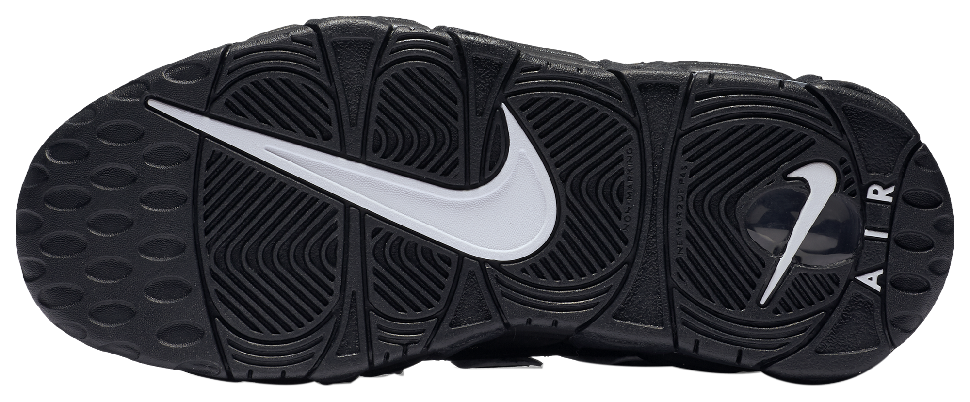 Nike Air More Uptempo 童款 - Black - Image 3
