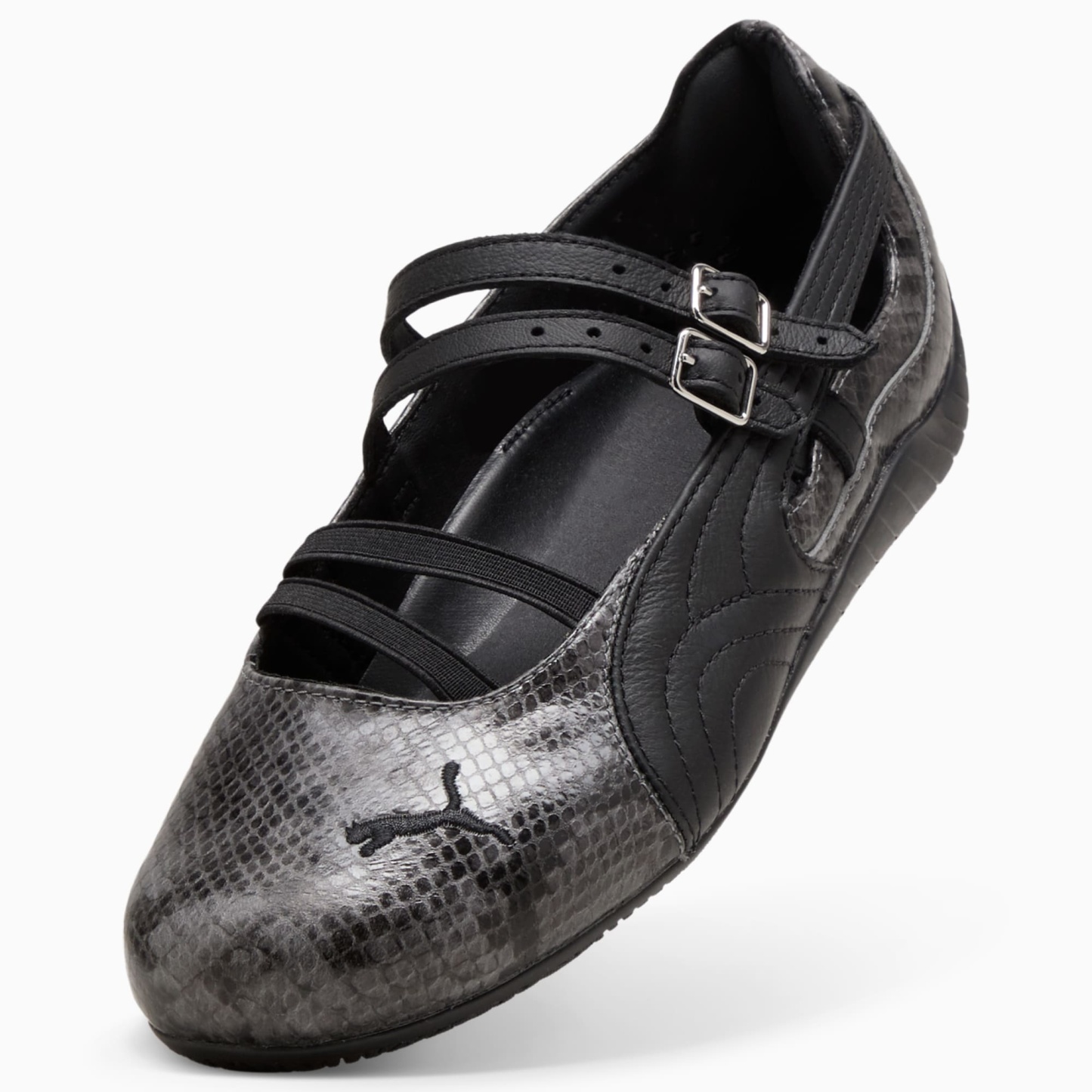 Speedcat Ballet Snake Print Women's Sneakers - Cool Dark Gray-PUMA Black - 8