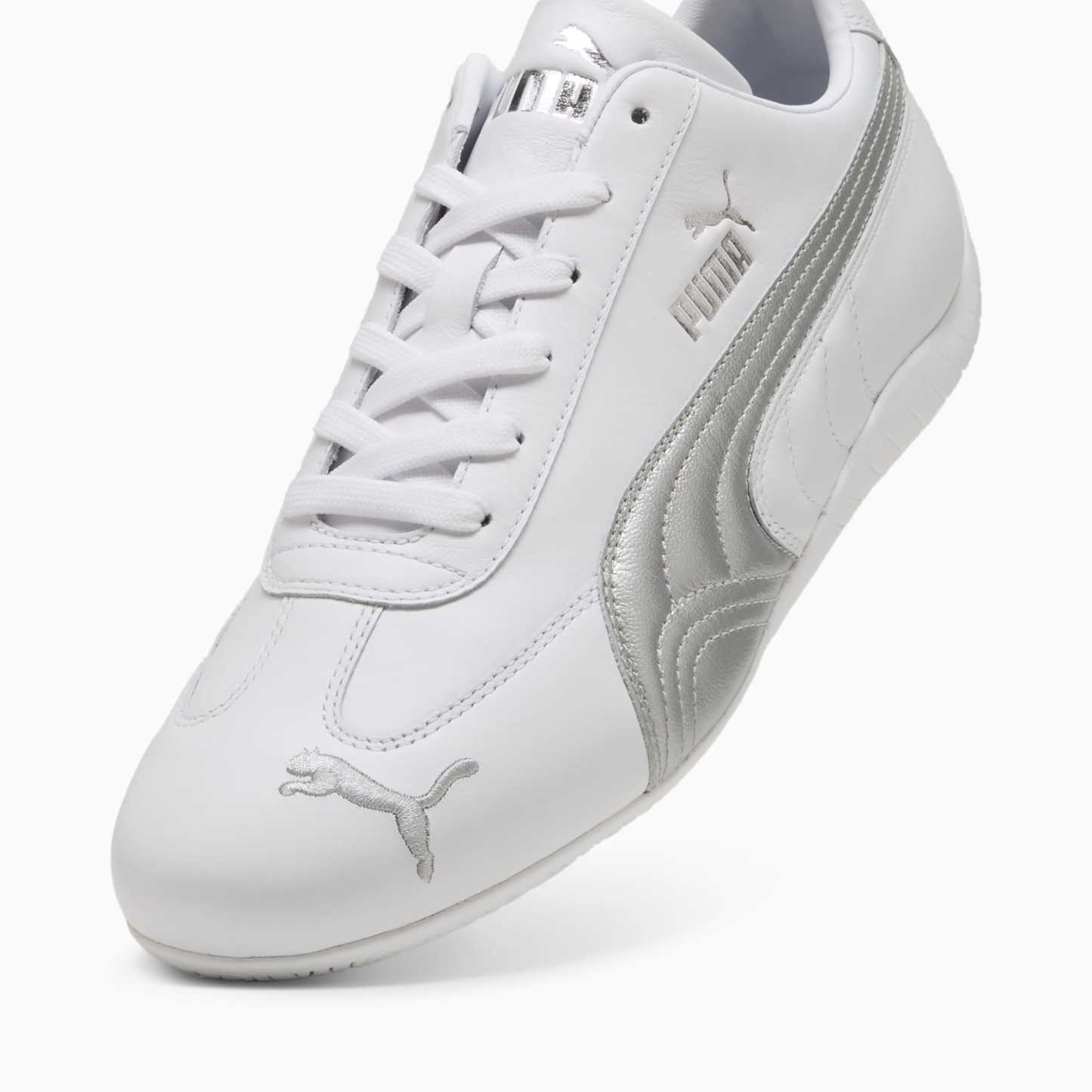 Speedcat Leather Sneakers - PUMA White-PUMA Silver - 9