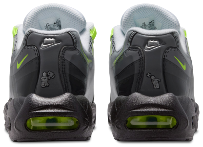 Nike Air Max 95 童款 - Silver/Black/Grey - Image 3