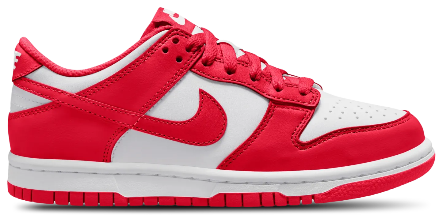 Nike Dunk Low 童款 - University Red/White - Image 1