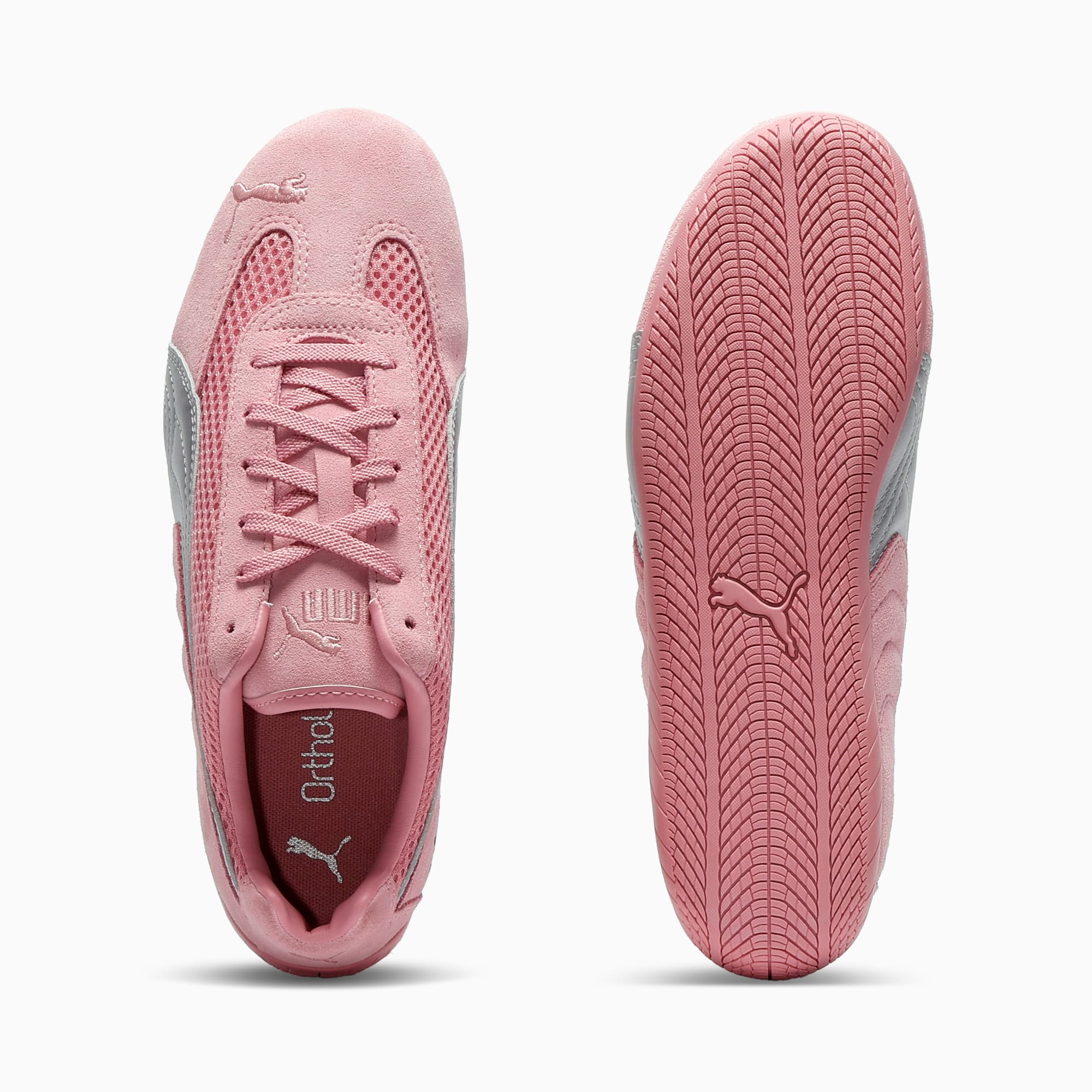 Speedcat Premium Women's Sneakers - Poised Pink-Matte Silver - 4