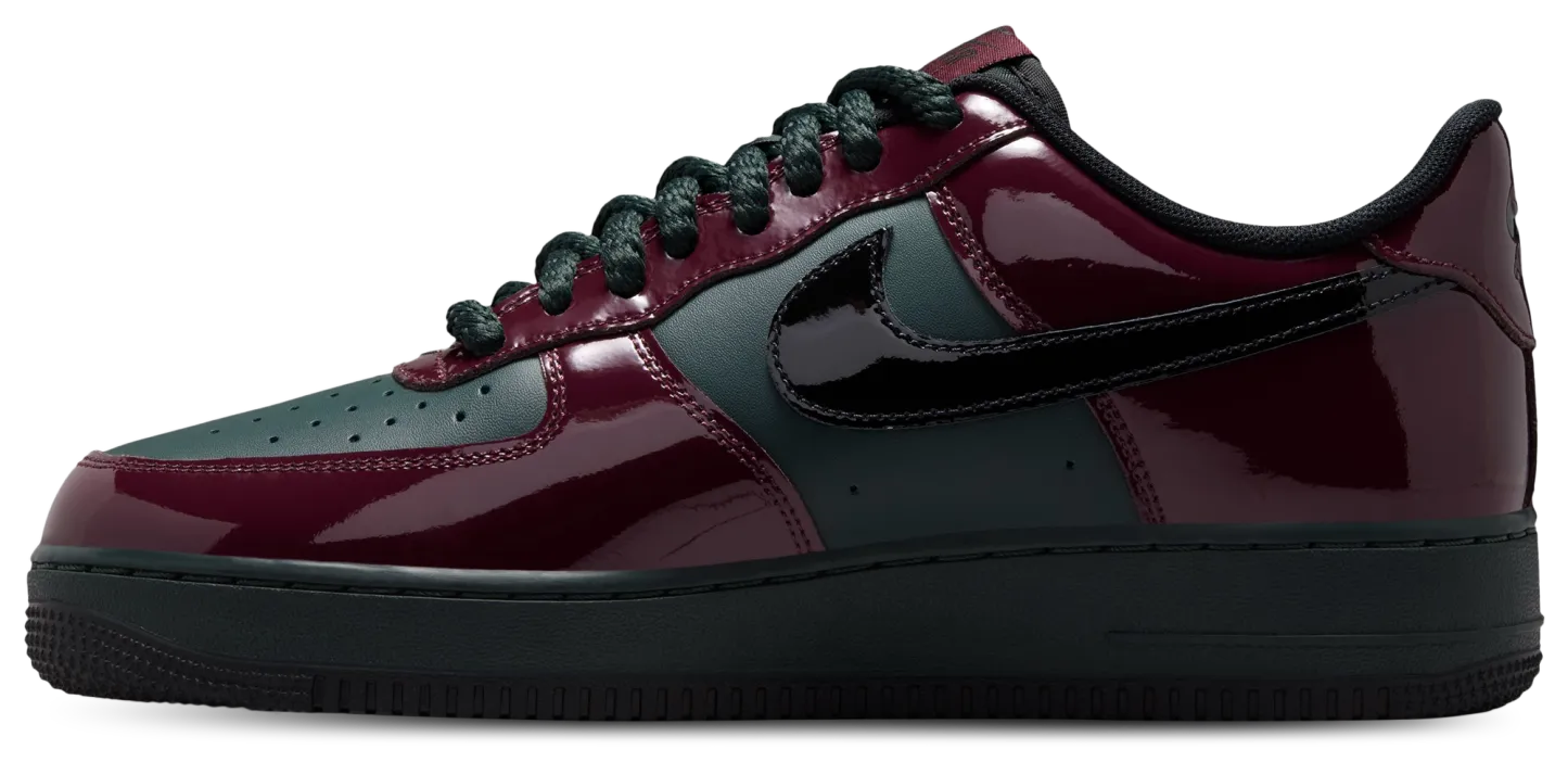 Nike Air Force 1 Low LE - Black/Brown/Red - Image 2