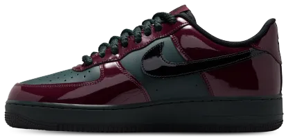 Nike Air Force 1 Low LE - Black/Brown/Red - Image 2