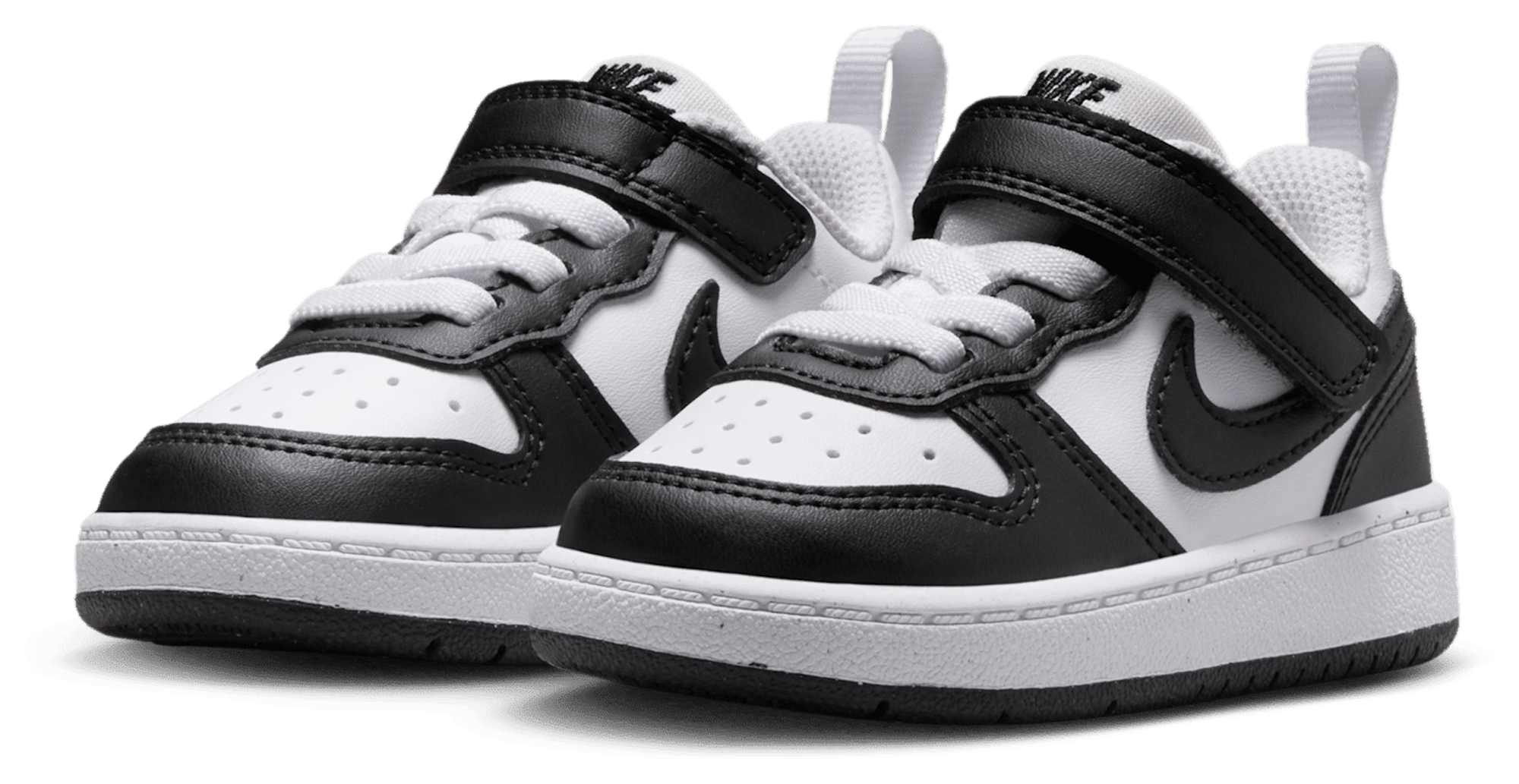 Nike Court Borough Low Recraft 童款 - White/Black - Image 6