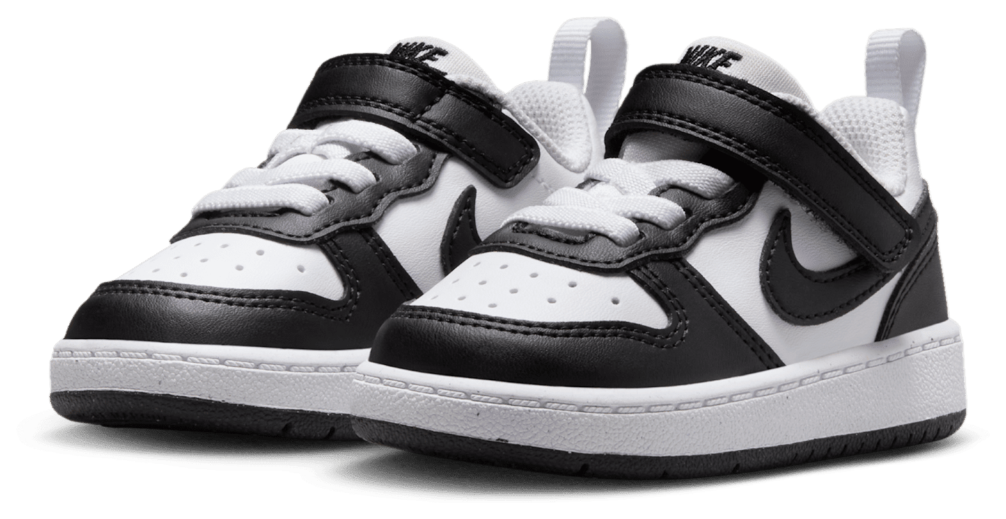 Nike Court Borough Low Recraft 童款 - White/Black - Image 6