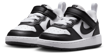 Nike Court Borough Low Recraft 童款 - White/Black - Image 6