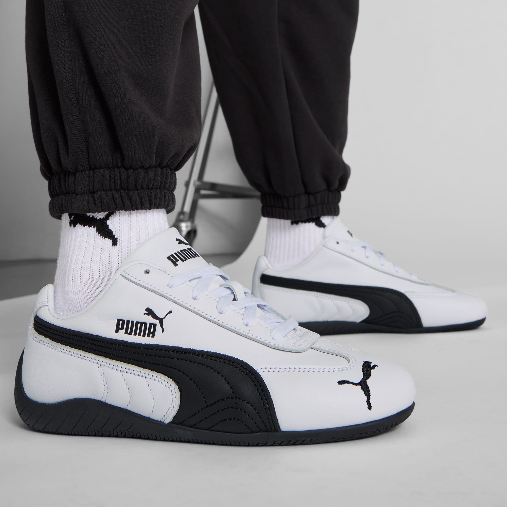 Speedcat Leather Women's Sneakers - PUMA White-PUMA Black - 2