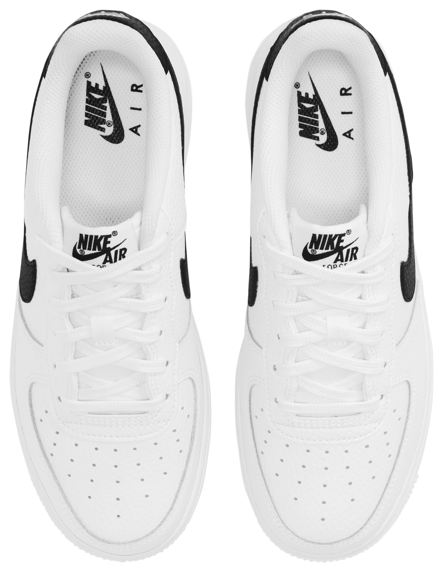 Nike Air Force 1 Low 童款 - White/Black - Image 4