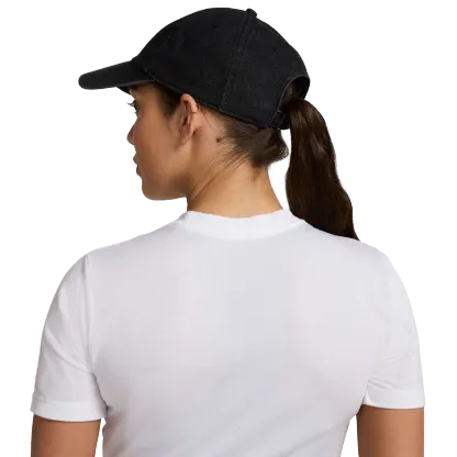Nike Club Denim Cap - White/Black - Image 2