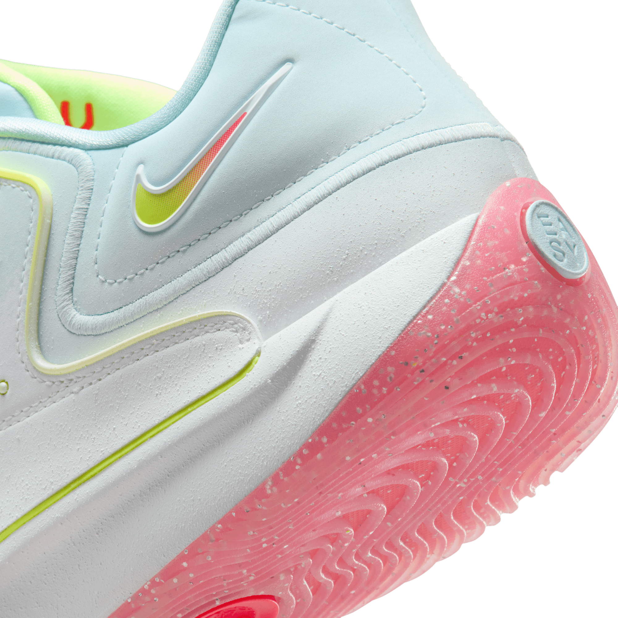 Nike KD18 PRM - White/Glacier Blue/Volt - Image 8