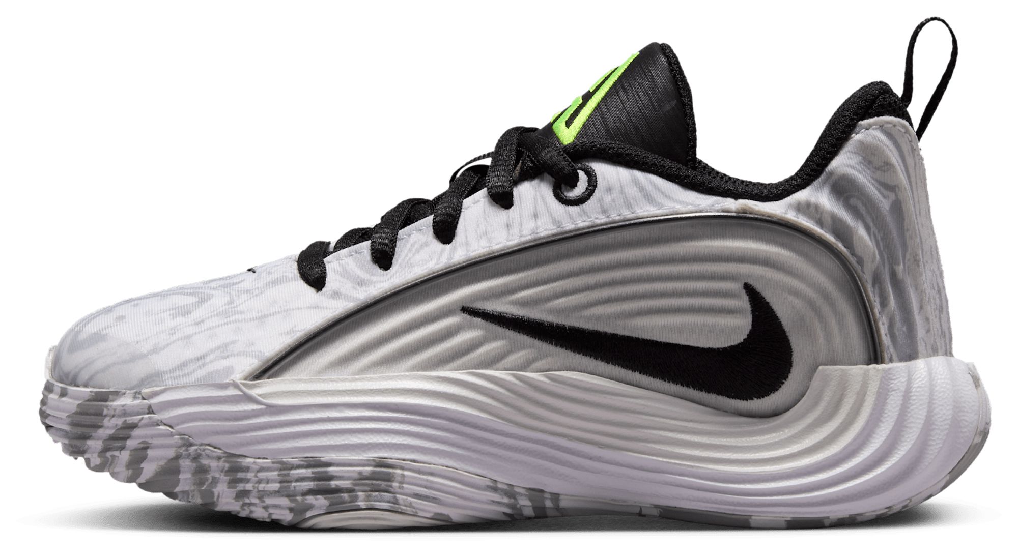 Nike Giannis Immortality 5 童款 - White/Metallic Silver/Off White - Image 2
