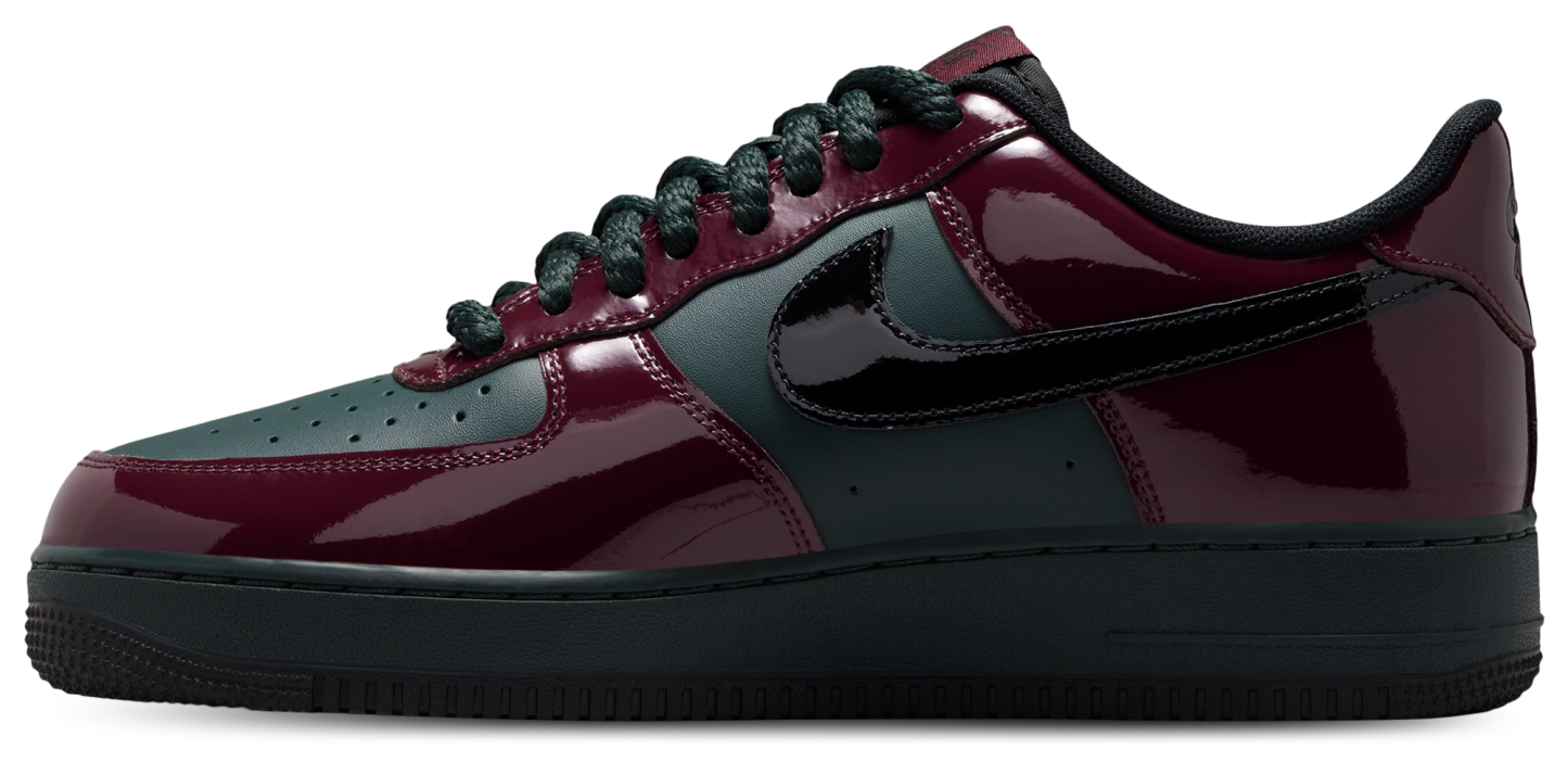 Nike Air Force 1 Low LE - Black/Brown/Red - Image 2