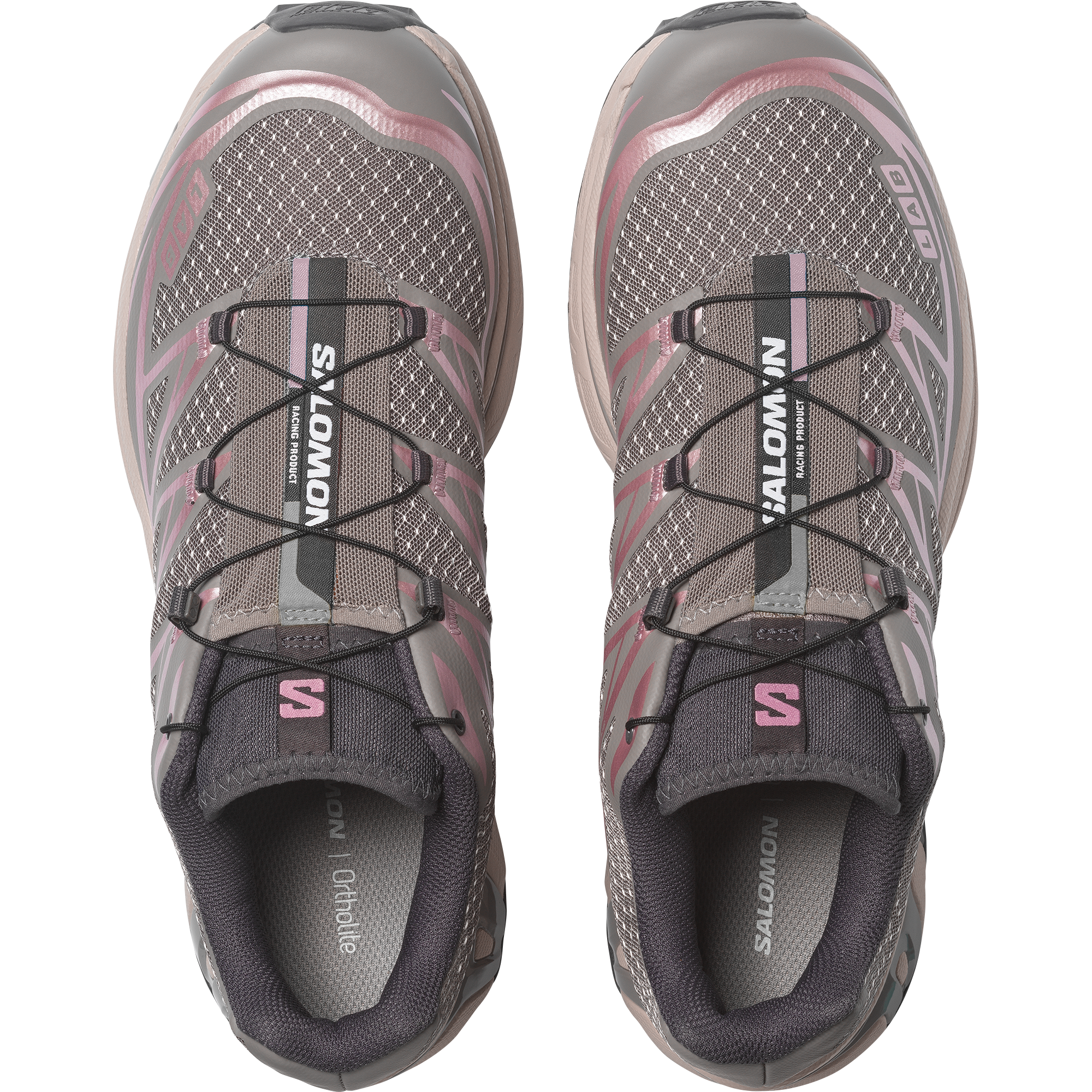 Salomon XT-6 STEEL STREETS - Cloudburst / Dawn Pink / Nine Iron - View 2