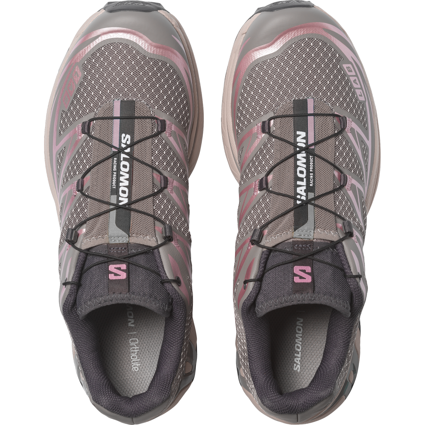 Salomon XT-6 STEEL STREETS - Cloudburst / Dawn Pink / Nine Iron - View 2
