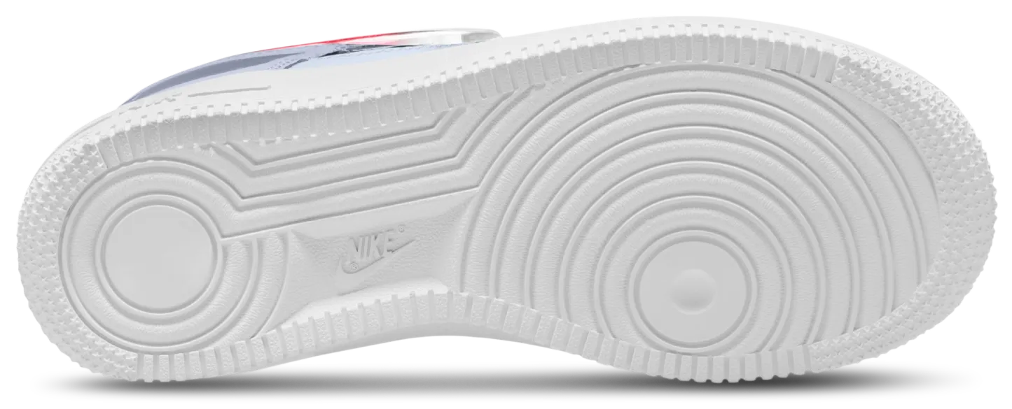 Nike Air Force 1 童款 - Pink/White/Grey - Image 4