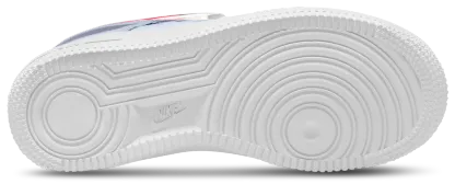Nike Air Force 1 童款 - Pink/White/Grey - Image 4