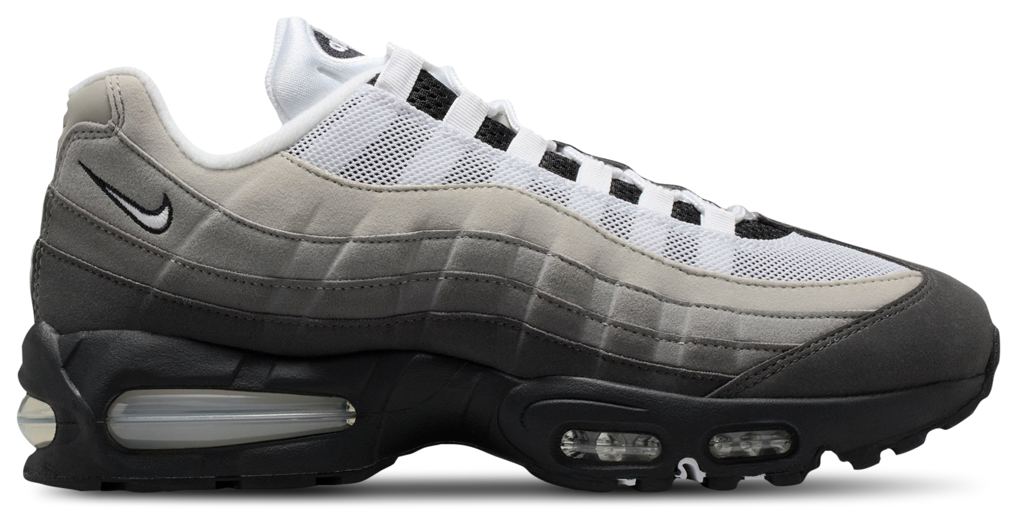 Nike Air Max 95 - Men's - Black/White/Med Ash Gray - Image 1