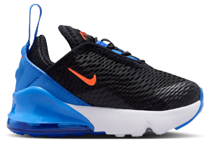 Nike Air Max 270 童款 - Black/Turf Orange/Blue Crystal - Image 1