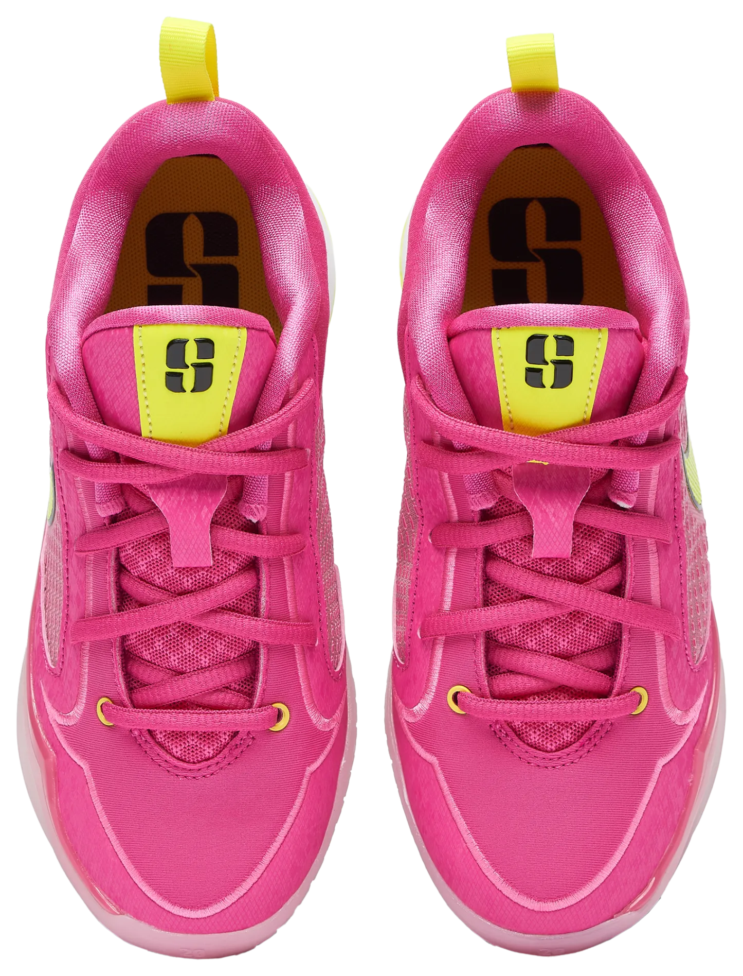 Nike Sabrina 4 童款 - Pink Rise/Lemon Venom/Pink Rise - Image 4