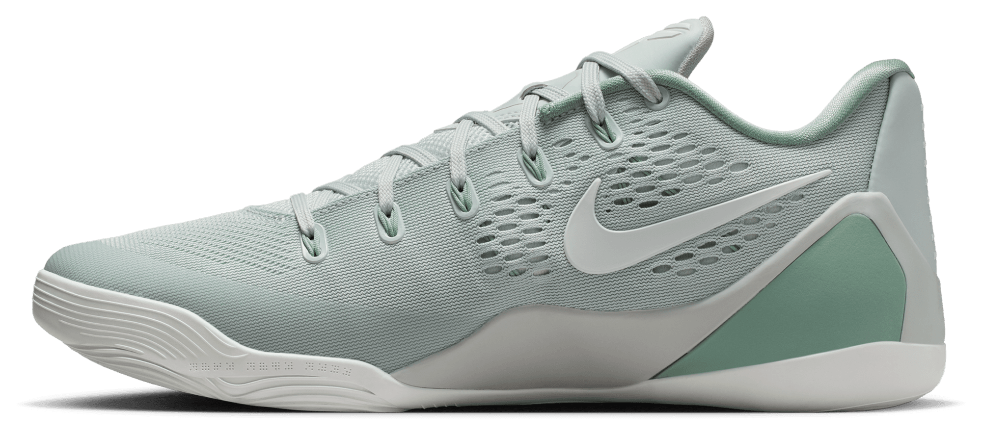 Nike Kobe 9 Elite Low EM - Light Silver/Steam/Summit White - Image 2