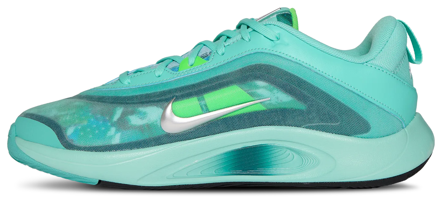 Nike A'One KC 童款 - Metallic Silver/Washed Teal/Bleached Turquoise - Image 2