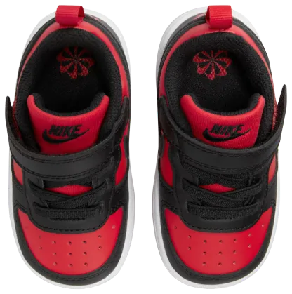 Nike Court Borough Low Recraft 童款 - White/Black/Red - Image 5