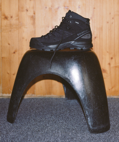 Salomon X-ALP MID LEATHER GORE-TEX - Black / Black / Asphalt - View 2
