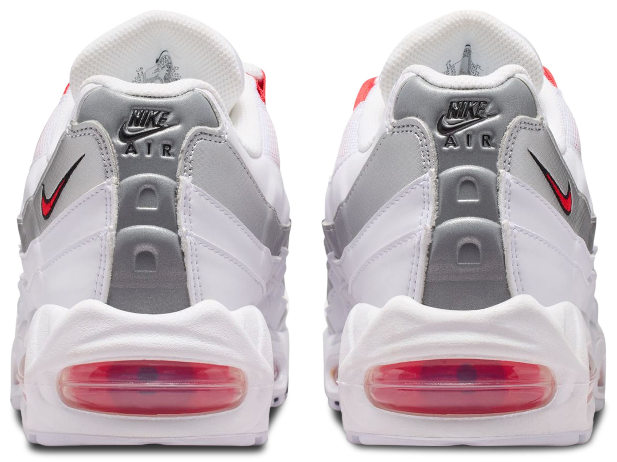 Nike Air Max 95 - Men's - Speed Red/White/Mtlc Silver - Image 3