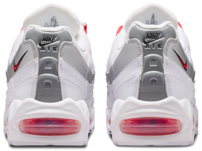 Nike Air Max 95 - Men's - Speed Red/White/Mtlc Silver - Image 3
