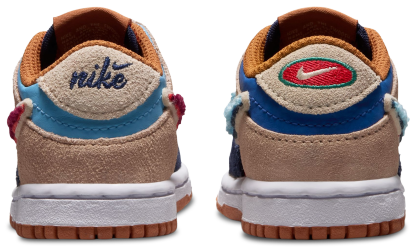 Nike Dunk Low 童款 - Red/Blue - Image 5