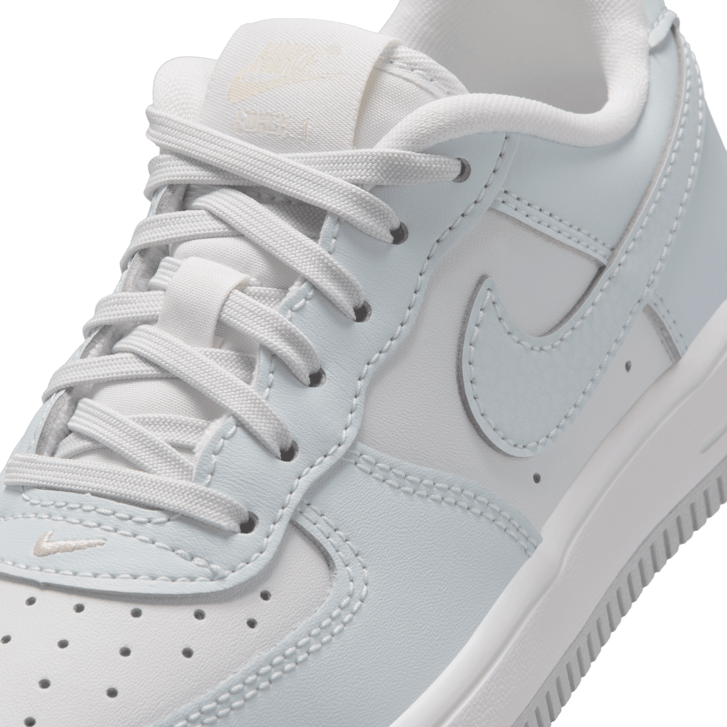 Nike Air Force 1 Low Lace 童款 - Alabaster/Platinum Tint/Aura - Image 7