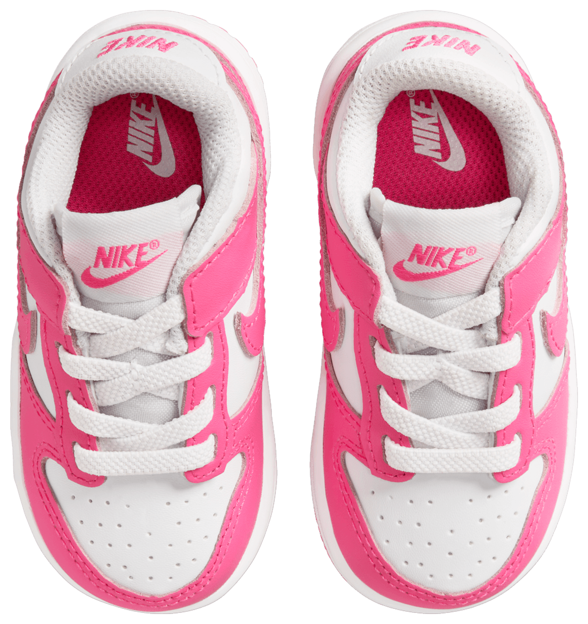 Nike Dunk Low 童款 - Laser Fuchsia/White - Image 4