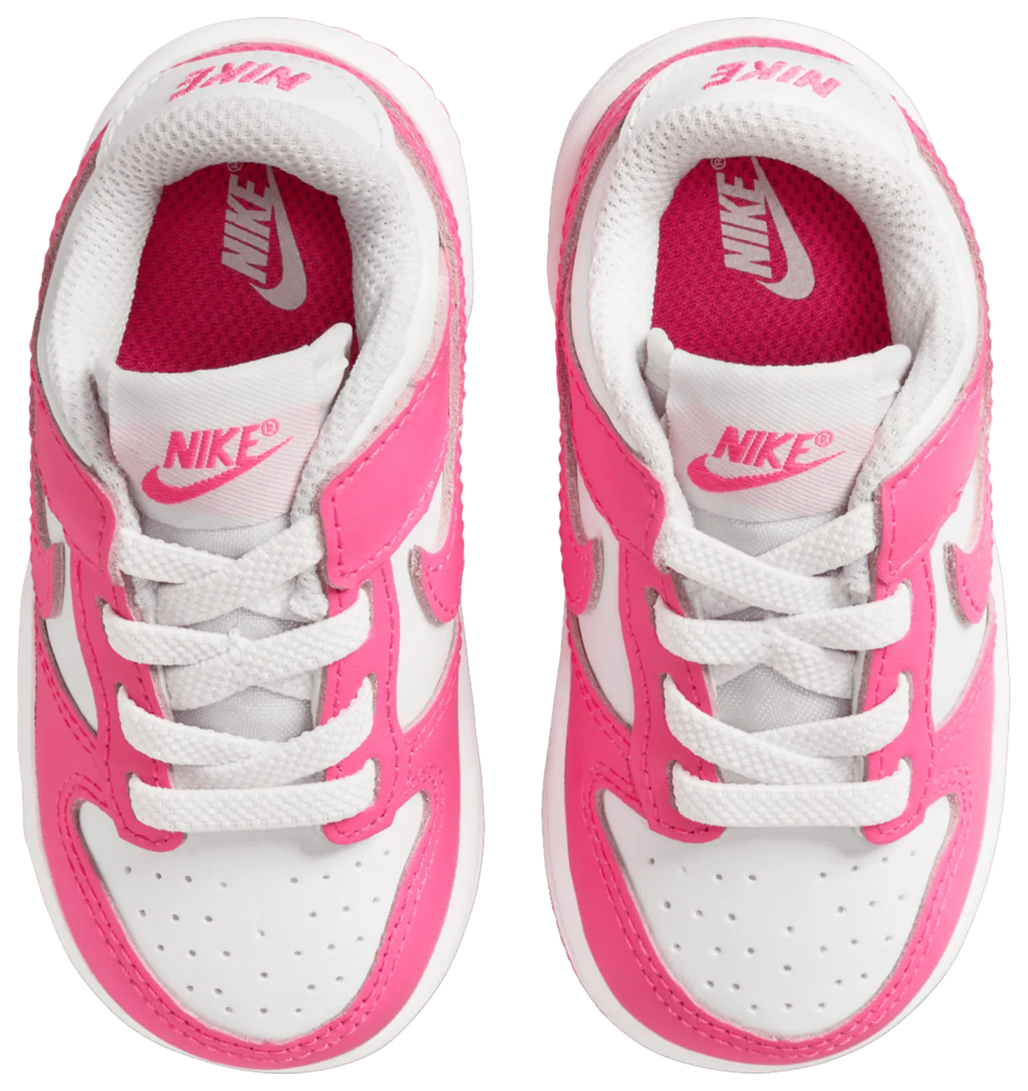 Nike Dunk Low 童款 - Laser Fuchsia/White - Image 4