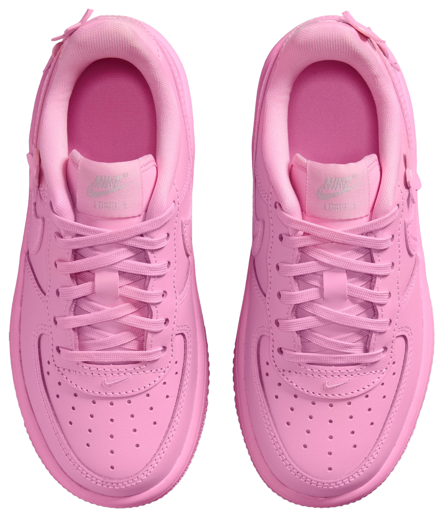 Nike Air Force 1 Low 童款 - Silver/Pink - Image 4